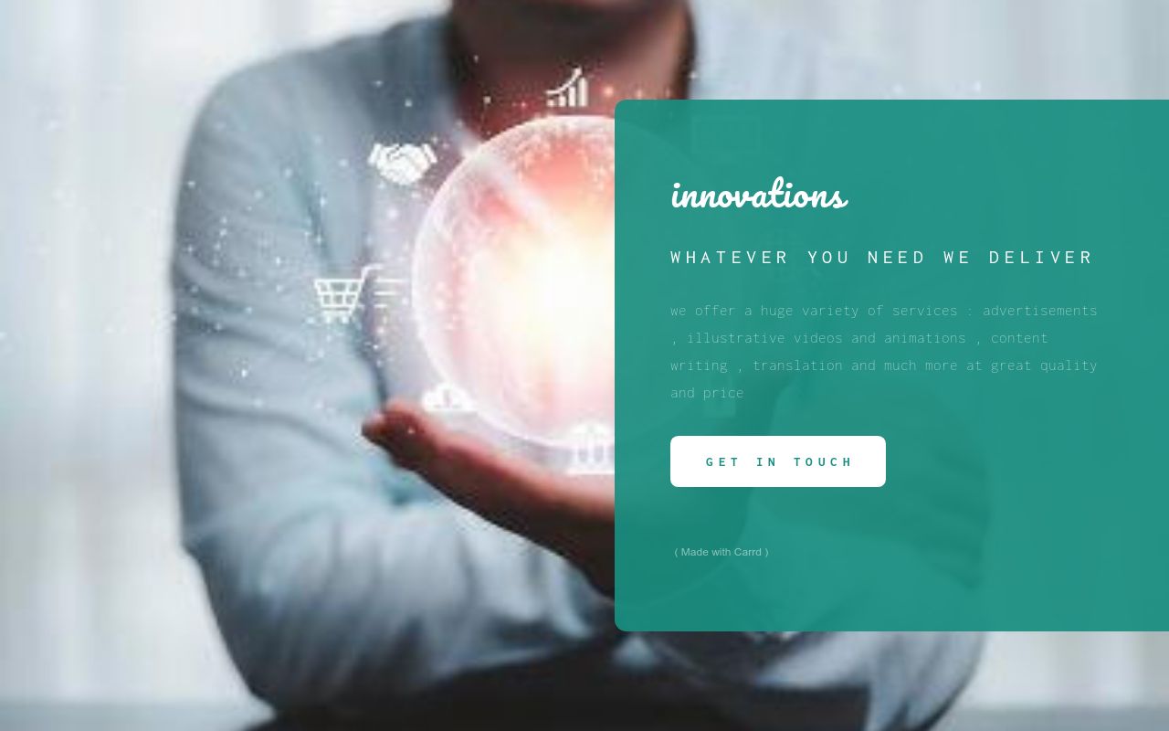 Carrd profile picture for @innovations